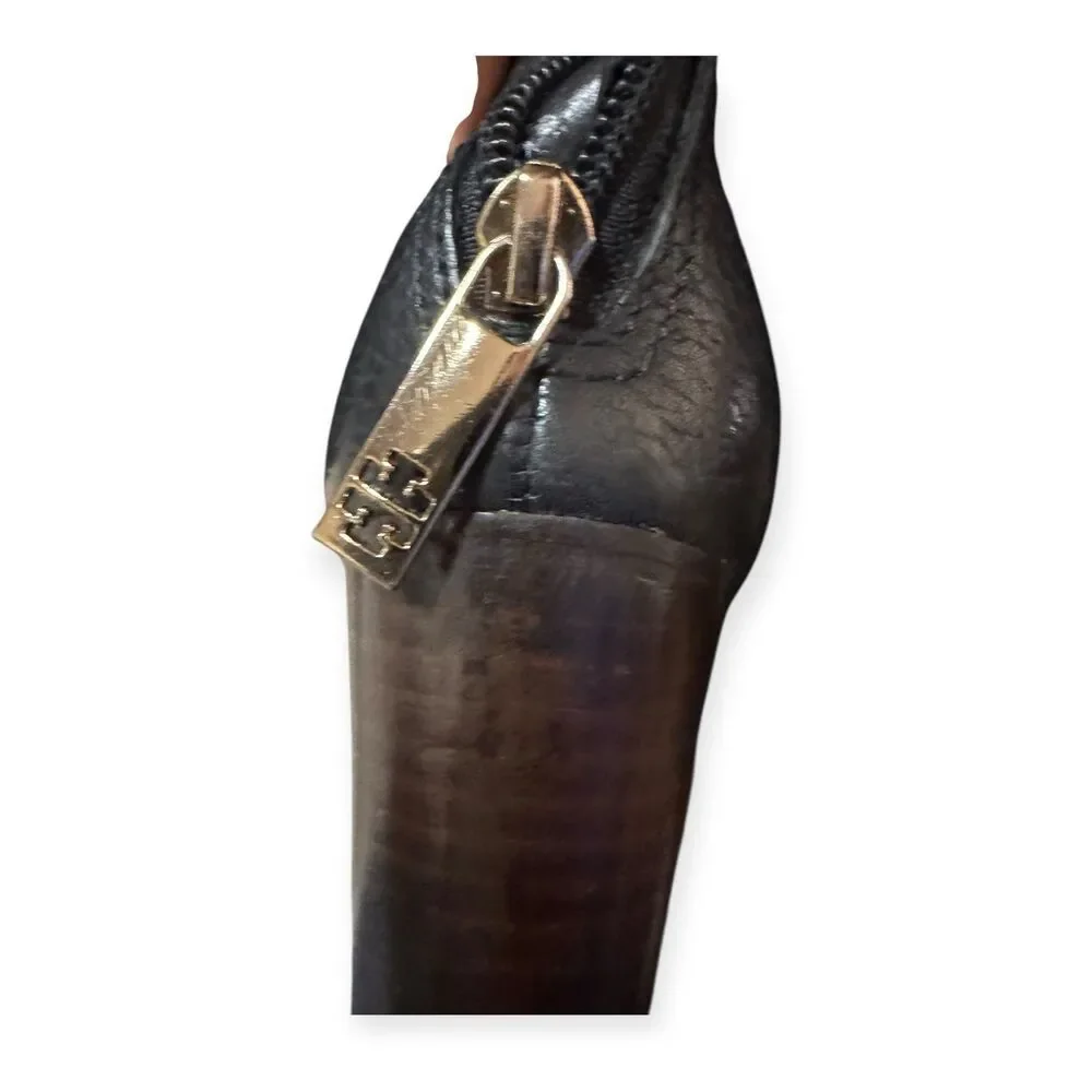 Tory Burch Jenna Knee High Pebble Leather Boots Women's Size 7.5M Boho - Picture 8 of 11